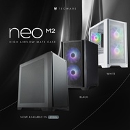 TECWARE Neo M2 - Mid Tower mATX T.G PC Case With 2x140mm &amp; 1x120mm Fans Pre-Installed