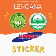 LENCANA LOGO SRITI PASTI KEMAS (jenis Sticker & kain) LEKAT BAJU TUDUNG
