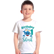 Birthday Baby Shark Doo T-shirts Anime Cartoon Fashion Baby Shark Do Do Daddy Mommy Birthday Boys Girls Matching Family T-shirts Tops Kid Tshirt Kids Clothes