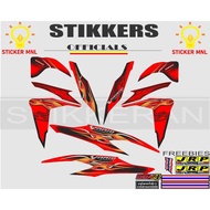 HONDA CLICK 125 V2 VARIO FIRE TRIBAL BIG DECALS FIRE