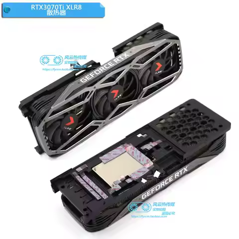 Custom RTX 30 Series Cooling Assembly, Fits PNY XLR8 Rebel 3070 3070Ti 3080 3080Ti 3090, OEM-Match H