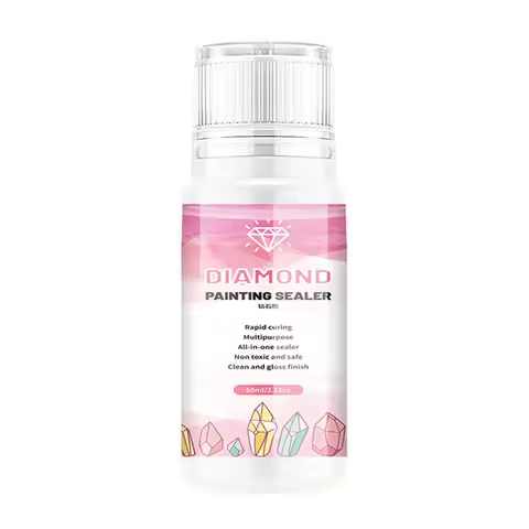 60/120/150/240ml 5D Diamond Painting Glue Shine Effect Diamond Art Glue Sealer Diamond Painting Seal