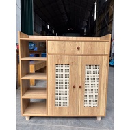 Shoe Cabinet With Many Compartments, Shoe Shelf, Shoe Cabinet With Cloud Door