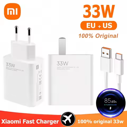 Original Xiaomi 33W Turbo Charger Fast Charge US Adapter For Mi 10T 10S Poco X5 X3 M5S F3 Redmi Note