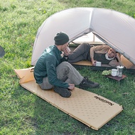 挪客（NatureHike）双人自动充气垫带枕 户外露营帐篷气垫 加宽加厚充气防垫 陶土黄