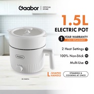 Gaabor 1.5L Mini Electric Cooker Multi Electric Skillet Hot Pot Non Stick Mini Wok Pan EC-15M01A
