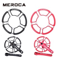 MEROCA Folding Bike 170mm Crank 130Bcd Chainring 53T 56T 58T Alloy Litepro Hollow Crankset