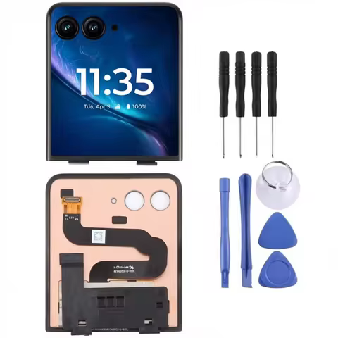 Second External AMOLED For Motorola Razr 50 Ultra LCD For Moto Razr 50 Ultra Display Touch Screen Di