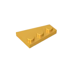 Educational Assemblage GDS-546 Wedge, Plate 3 x 2 Left compatible with lego 43723 children's toys As