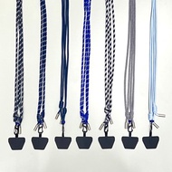 50色可拆式手機掛繩 | 防摔掛頸減壓背帶斜背 客製編織雙背繩結