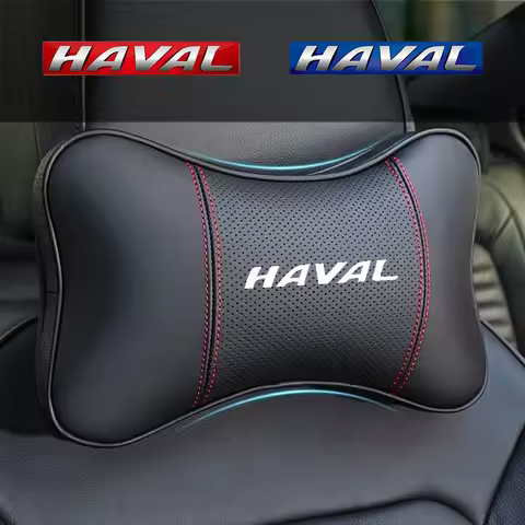 1Pcs Car Seat Headrest Auto Logo Neck Pillow For Haval F7x H6 2023 Jolion Joico Jollein F7 car acces