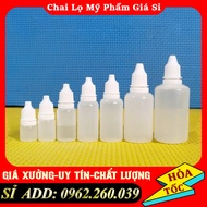 Combo 100 Small Plastic Bottles Eye Drops Plastic Bottles 5ML, 10ML, 20ML Ink Extraction, Alcohol, Cosmetics - Cosmetic Bottles