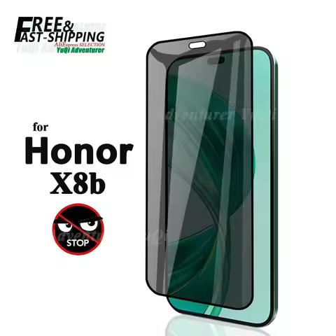 Anti Spy Screen Protector For Honor X8b Privacy Tempered Glass 9H Anti Peep Scratch High Aluminum
