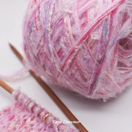 Pink Thick Yarn Crochet Fluffy Yarn for Crochet Wool Yarn for Knitting Yarn Sale Multicolored Yarn A