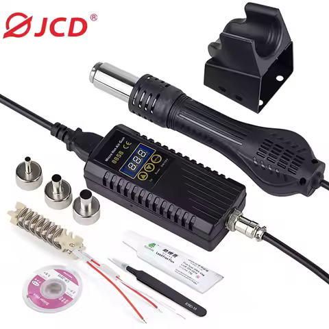JCD 750W Heat Gun Digital Display Micro Rework Soldering Station Hot Air Gun For Welding Repair Tool