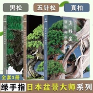 Potted Plant Books, Green Finger Japanese Bonsai Master Series 3 Volumes Black Pine/Five-Needle Pine