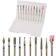 1 Set Sikat Kepala Pemoles Premium Nail Drill Bits Set File Nail Drill Komplit