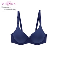 Wienna DB27626 ชุดชั้นใน เสื้อใน เวียนนา Beauty เสื้อชั้นใน มีโครง (Push Up) ไซซ์ A,B,C 30-32 สีไวน์พั้นซ์  สีน้ำเงิน (Lily Rose)