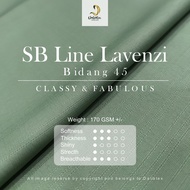 (0.5m) Kain SB Line Sakura Cotton Lavenzi Silk De Japan Kain Pasang Exclusive Bidang 45