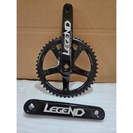 Crankset LEGEND 144BCD 48T Length 165mm Alloy Material Black