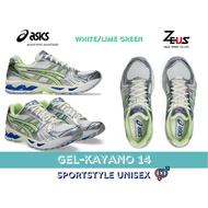 The GEL-KAYANO 14 SPORTSTYLE UNISEX shoes feature a 2000s design and GEL insoles that provide comfor