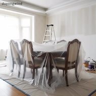 (duyongwind) Transparent Disposable Waterproof Bed Cover  Furniture Protector Dustproof Mattress She