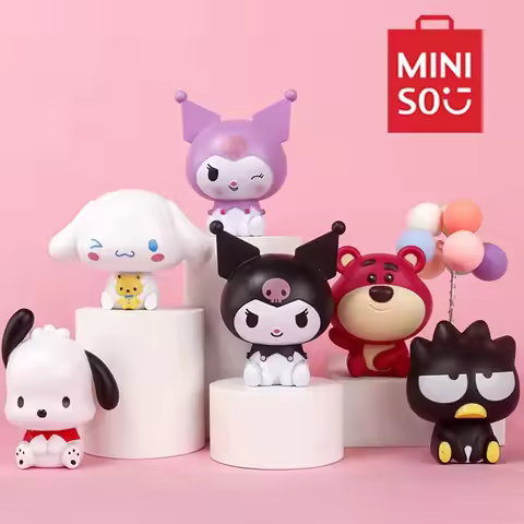 Miniso Hello Kitty Kuromi Lotso Theme Party Cake Decorative Cartoon Cute Kids Desktop Ornaments Home