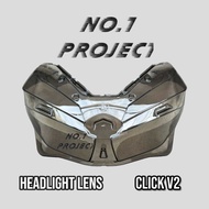 HONDA CLICK V3 / CLICK V2 125i/150i HEADLIGHT LENS(CLEAR SMOKEVERSION 2 AND 3 GAME CHANGER HEADLIGHT