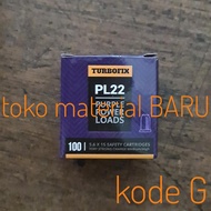 turbofix powerload pl22 ungu untuk paku ramset isi 100pcs