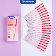 [HCM]Hộp 20 cây bút bi xanh Thiên Long mã TL-027 giá sỉ (xanh đỏ đen tím) chính hãng 100%