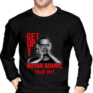 Legend Rock Bryan Adams Get UP Tour Long Sleeve T-SHIRT Unisex Casual Cotton Tees T-SHIRT