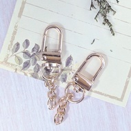 Cat Key Ring-Rose Gold (2 Items), D-Shaped Ring-Gold (2 Items) -Wool Felt Accessories/Embroidery Acc