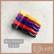 [5 pcs] LADY MANNEQUIN Hair Clip Crocodile Crocodile Hair Clip/ Alligator Hair Clip/