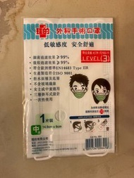 理的綠色中碼口罩