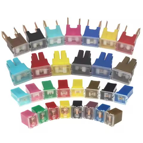 2PCS Automotive Car truck van square Fuse long feet male Fuse 20A 30A 40A 50A 60A 70A 80A 90A 100A 1