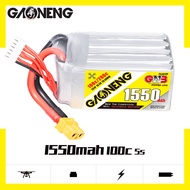 [OFFICIAL WARRANTY 30 DAYS] GNB15505S100A/GNB GAONENG 1550mah 5S 18.5V 100C 200C XT60 RC FPV Drone LiPo Battery Pack