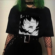 S T-Shirt Cotton Kakegurui Yumeko Jabami Anime Cartoon Print Kawaii Fashion Hip-Hop Streetwear Crew 