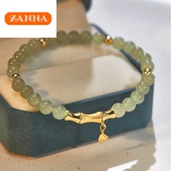 rantai leher emas 916 Hetian Jade Bamboo Festival Bracelet