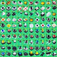 [ 10 Pcs/tipe dalam satu paket ] - Micro Touch ON/Off Switch Sets Push Button Switch Kit Tactile Tac