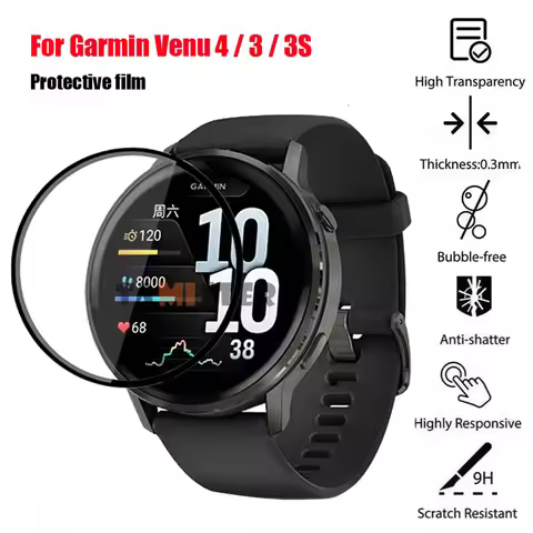 Protective Film For Garmin Venu 4 3 3S Smart Watch Screen Protector For Garmin Venu 2 Plus 2S Full C