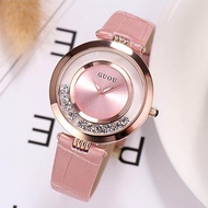 Fashion GUOU 8039 Full Steel Glitter Diamond Ladies Watch Women Watches Womens Watches Gift Clock