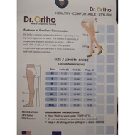 DR. Varicose Vein Stockings ORTHO A-8002 UNDER KNEE STOCKING OPEN TOES