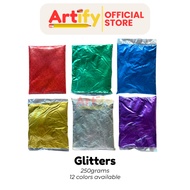 Glitters 250 Grams Fine Dust Glitter 1/4 Kilo (Gold, Silver, Red, Blue, Green, Pink, Etc.)