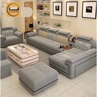 IDEA - Sofa Minimalis / Sofa Meja / Sofa L Sudut / Sofa Tamu Kursi Sofa Modern Elegant Kekinian Bludru Berkualitas Premium