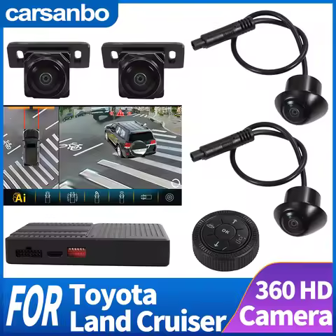 360-Digree Camera For Cars HD 1080P Intelligent Object Recognition Reminder System For Toyota Land C