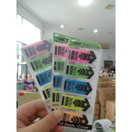 STICKY NOTE SN 520 ARROW SIGN STICKY NOTE MARKER SIGN HERE 5 COLORS MIX