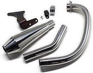 MOTOR ROCK MR-EX186U STD Megaphone Short for SR400/500, New Full Exhaust Up