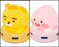 Kakao Friends Ryan/Apeach 4 Port USB Hub / Led USB LED燈分插器 Hub 3.0