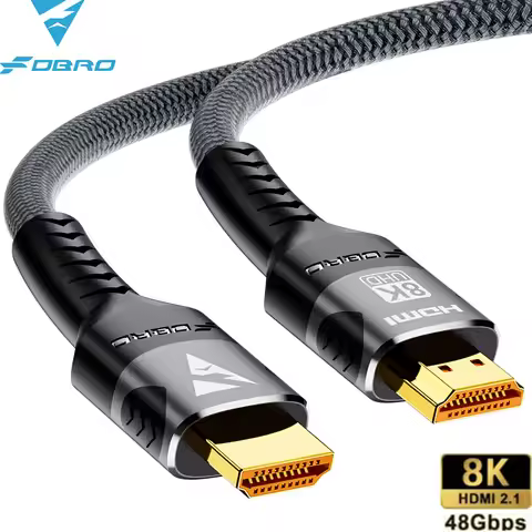 FDBRO 8K HDMI 2.1 Cable 4K@120Hz 8K@60Hz HDMI2.1 Cable 48Gbps Adapter For RTX 3080 eARC HDR10+ Video