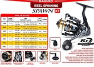 Reel Pancing Spinning Maguro Spawn XT 1000-8000 power handle